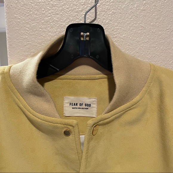 Fear Of God Yellow Suede Varsity Jacket - Picture 4 of 7